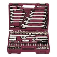 Набор инструментов 6-ти гран. 1/4" 1/2" MultiProf 82 предмета   THORVIK