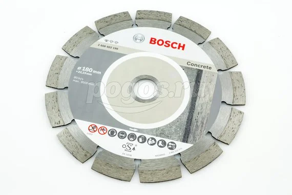 Диск отрезной BOSCH Standard for Concrete 180х2х22мм алмазный 10мм
