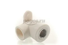 Уголок PP-R комб. с креплением d-25 * F 1/2" 