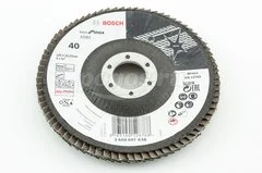 Диск лепестковый BOSCH Best for Inox K40 125х22мм