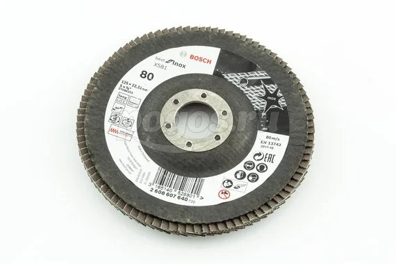 Диск лепестковый BOSCH Best for Inox K80 125х22мм