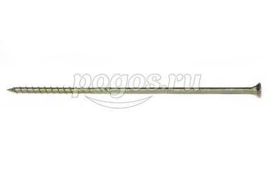 Саморез конструкционный универсальный 6,0*200 потай TX30 желт.