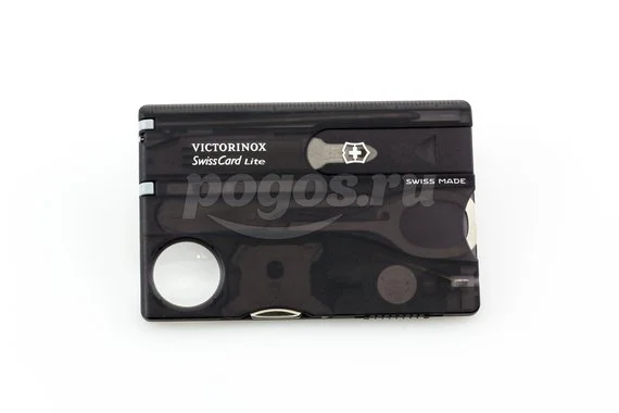 Мультитул SwissCard Lite 13 функций черный полупрозрачный  VICTORINOX