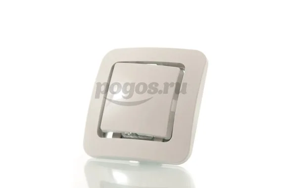 Выключатель 1кл 6А 230В белый без вставки Lillium  MAKEL