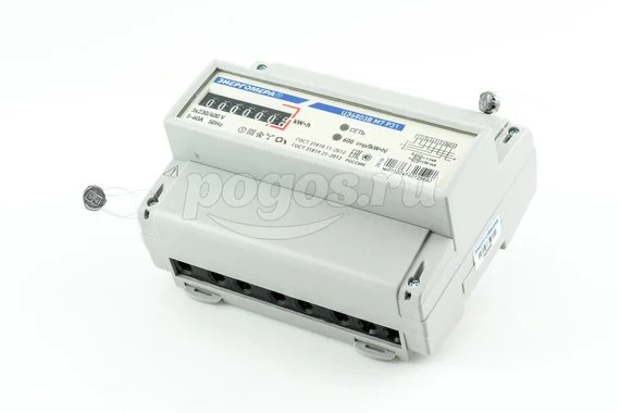 Электросчетчик трехфазный  5(60)A 230/400V кл. точности 1 на DIN-рейку ЭНЕРГОМЕРА
