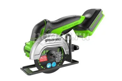 Углошлифовальная машина аккумуляторная 24V 76мм бесщеточная (без АКБ и ЗУ)  GREENWORKS