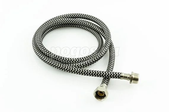 Подводка 1500мм F1/2 М1/2, черн. оплетка