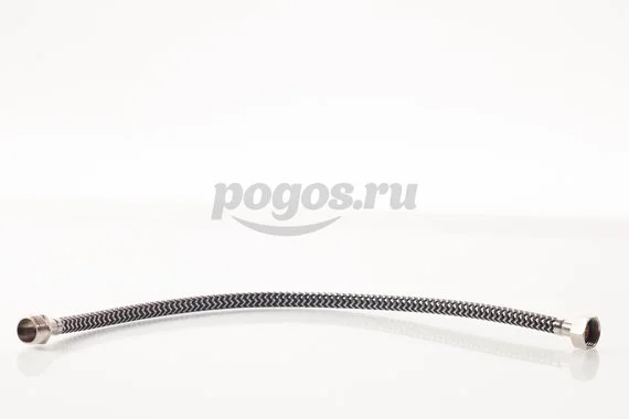 Подводка  500мм, F1/2*М1/2, черная оплетка