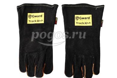 Краги спилковые черного цвета с широким раструбомTrack Black  GWARD