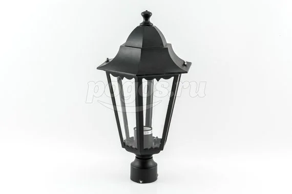 Светильник опорный Е27 100Вт 6 граней черн.6100-03 TDM
