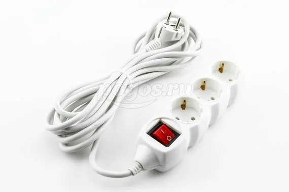 Удлинитель с/з 3гн  5м 16А выключатель У03В