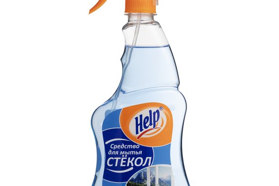 Средство для мытья окон 500мл курок, Апельсин HELP