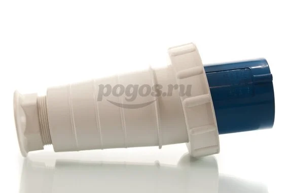 Вилка силовая 220В 2P+PE 63А TDM