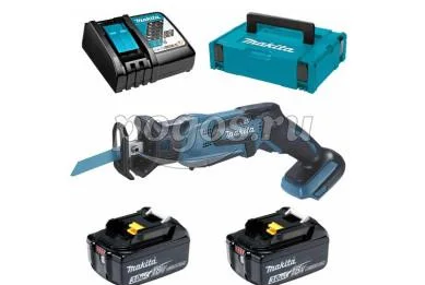 Сабельная пила аккумуляторная MAKITA DJR185RFE, 18В