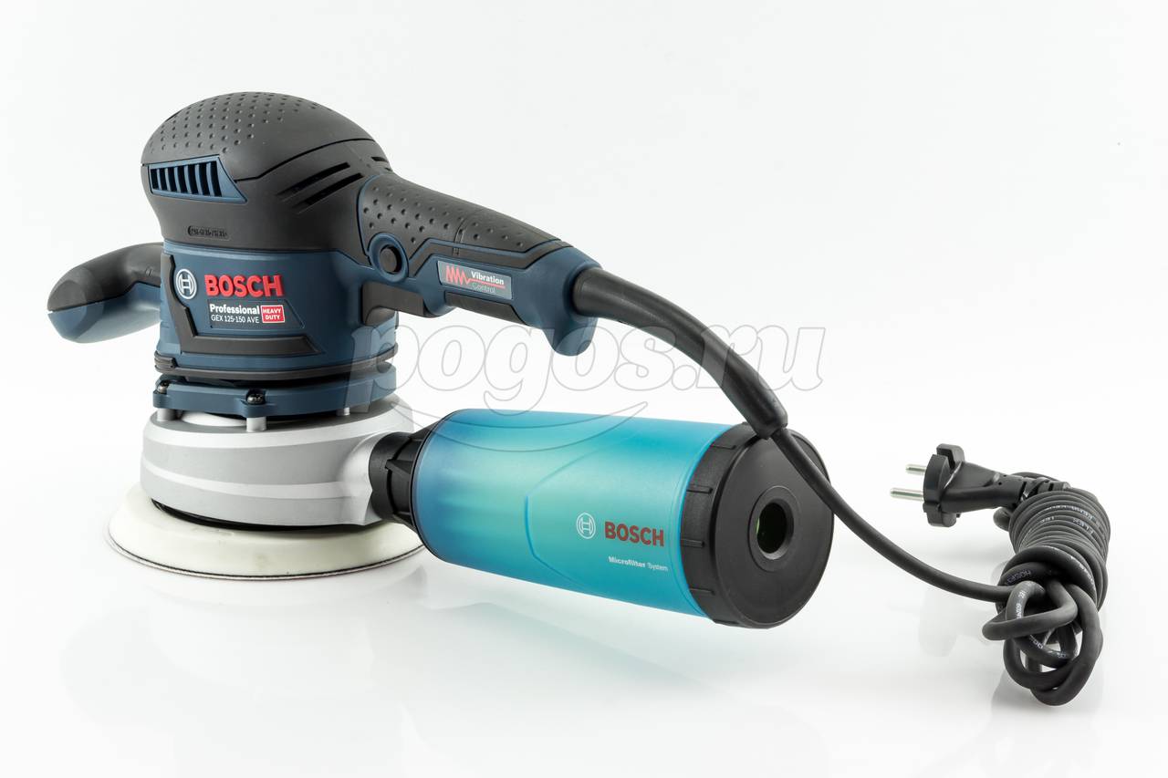 Эксцентриковая шлифмашина BOSCH GEX 125-150 AVE, 060137B102 - Купить в  Красноярске по низкой цене