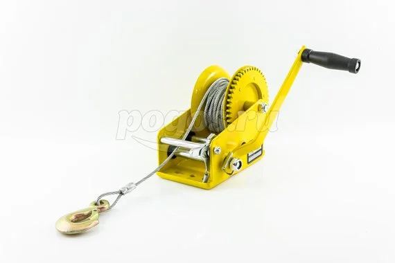 Лебедка ручная барабанная 1350 1350кг длина троса - 10м