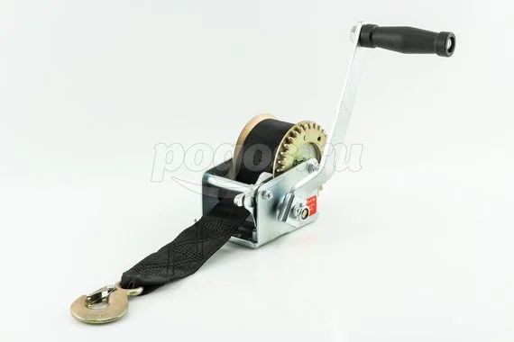 Лебедка ручная барабанная 273кг 8м ленточная