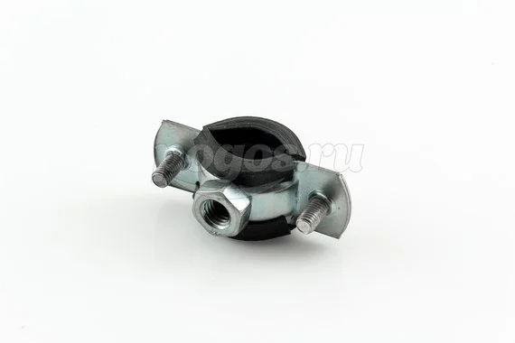 Хомут трубный  15-19 (3/8") с шурупом и резинкой  STI