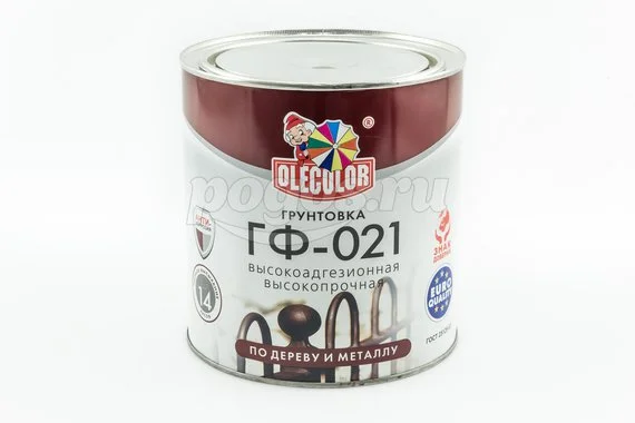 Грунтовка ГФ-021 по дереву и металллу серый OLECOLOR