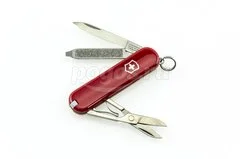 Нож-брелок VICTORINOX Classic 58 мм в чехле красный