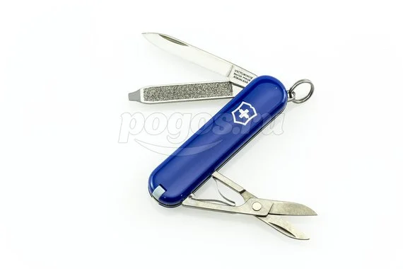 Нож-брелок VICTORINOX Classic 58 мм в чехле синий