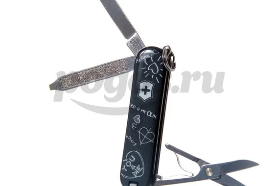 Нож-брелок VICTORINOX Classic Back To School 58 мм 7 функций в чехле