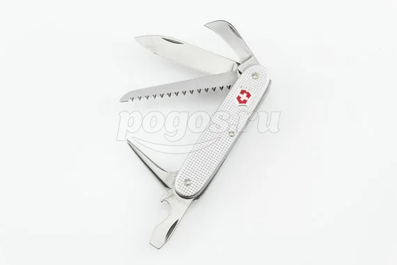 Мультитул Pioneer 7 функций 93 мм рифленый алюминий  VICTORINOX
