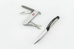 Набор VICTORINOX нож-брелок Classic черный + ручка Cabrio