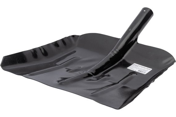 Лопата снеговая стальная 3-х бортная 390x370 без черенка