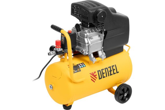 Компрессор масляный коаксиальный 1,5кВт 220л/мин 24л 8 бар DC1500/24  DENZEL