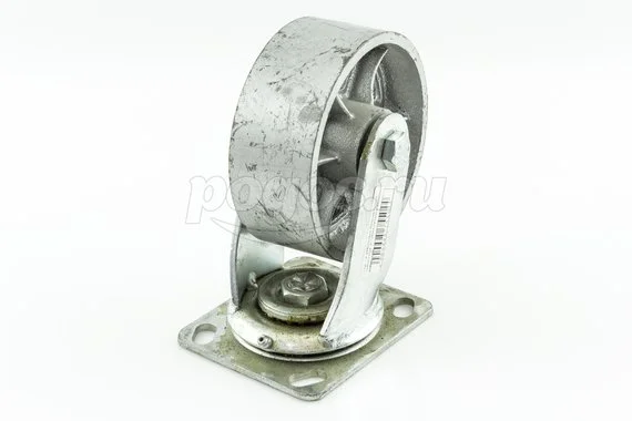 Колесо большегрузное поворотное 125мм 250кг, сталь