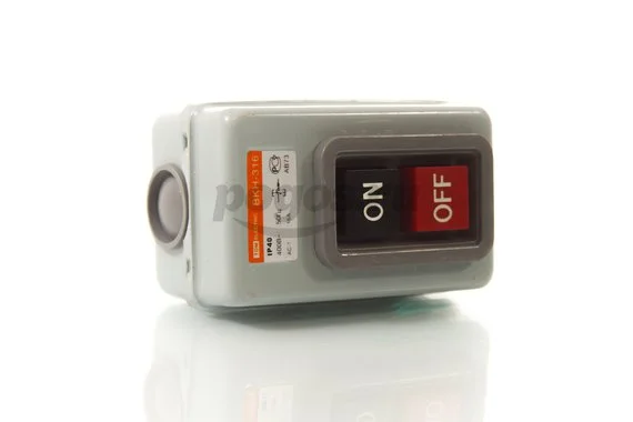 Выключатель кнопочный с блокировкой ВКН-316,3п,16А,230/400В, IP40 TDM