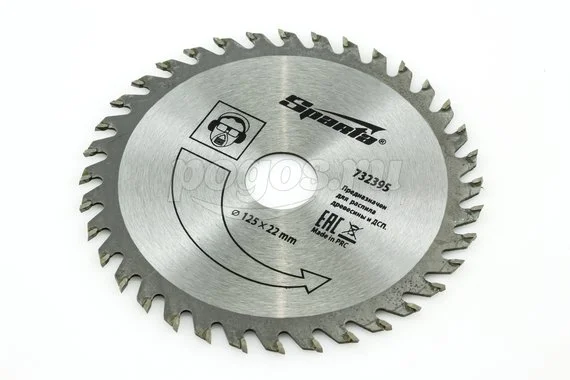 Диск пильный SPARTA по дереву 125х22мм 36 зубьев для УШМ