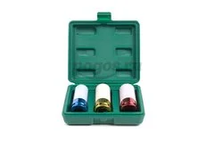 Набор ударных головок, удлиненн.,1/2'', 6-ти гранн., CrMo, 3 шт. 17мм; 19мм; 21мм  АРСЕНАЛ 