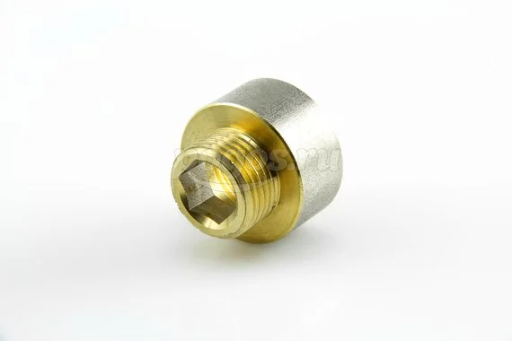 Переходник резьбовой F 3/4 - M 1/2 (круглый) латунь CTM