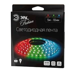 Лента светодиодная 4,8W 12V  многоцветный RGB 3528/60 ЭРА