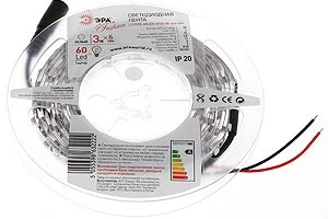 Лента светодиодная 4,8W 12V теплый 3528/60 ЭРА