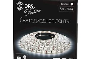 Лента светодиодная  9,6W 12V IP20 холодный 3528/120 ЭРА