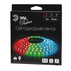 Лента светодиодная 7,2W 12V многоцветный RGB 5050/30 ЭРА