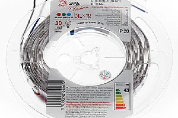 Лента светодиодная  7,2W 12V холодный 5050/30 ЭРА