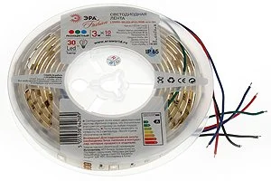 Лента светодиодная 7,2W 12V холодный 5050/30 ЭРА