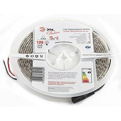 Лента светодиодная 9,6W 12V теплый 3528/120 ЭРА