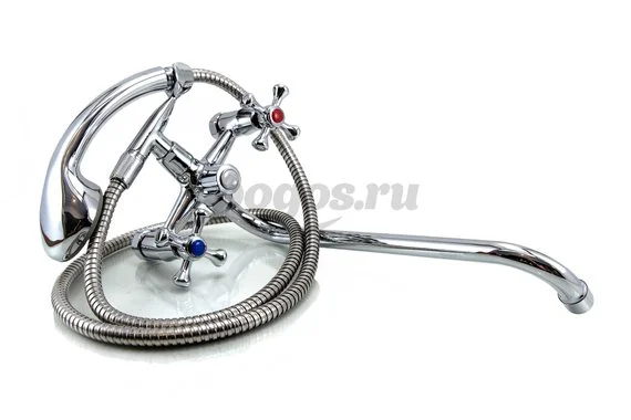 Смеситель двухвентильный для ванны поворотный дивертор SH4009BC-S31  RICCO 