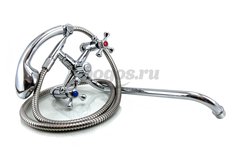 Смеситель двухвентильный для ванны поворотный дивертор SH4009BC-S31 RICCO