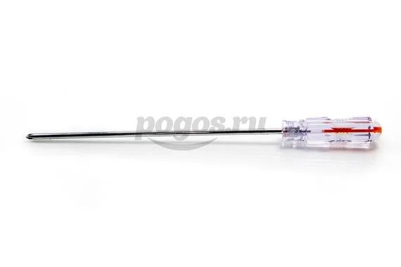 Отвертка Crystal, PH1*200мм, прозрачная рукоятка, углерод. сталь  SPARTA 
