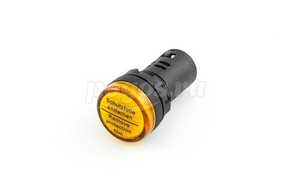 Лампа AD-22DS(LED)матрица 22мм, желтый,110V,AC/DC TDM