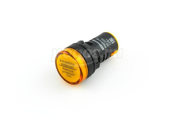 Лампа AD-22DS(LED)матрица 22мм, желтый,12V,AC/DC TDM