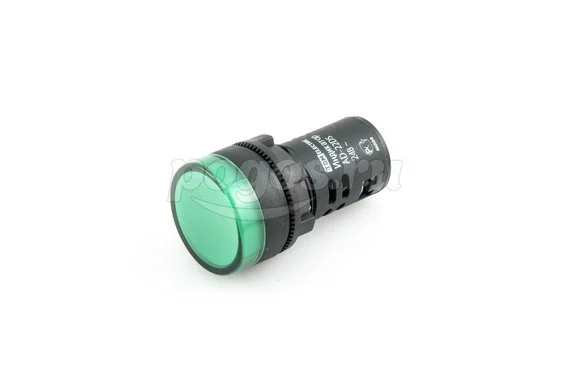 Лампа AD-22DS(LED)матрица 22мм зеленый 24Вт AC/DC  TDM