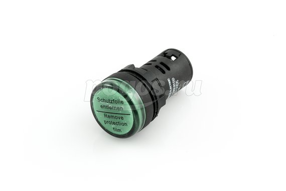 Лампа AD-22DS(LED)матрица, d-22мм, зеленый, 36V, AC/DC  TDM /10/