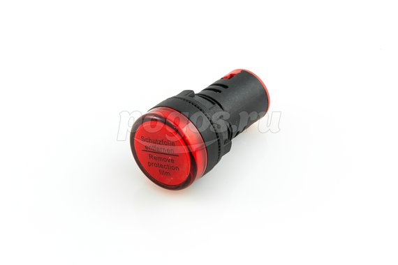 Лампа AD-22DS(LED)матрица, d-22мм, красный, 24V, AC/DC  TDM /10/